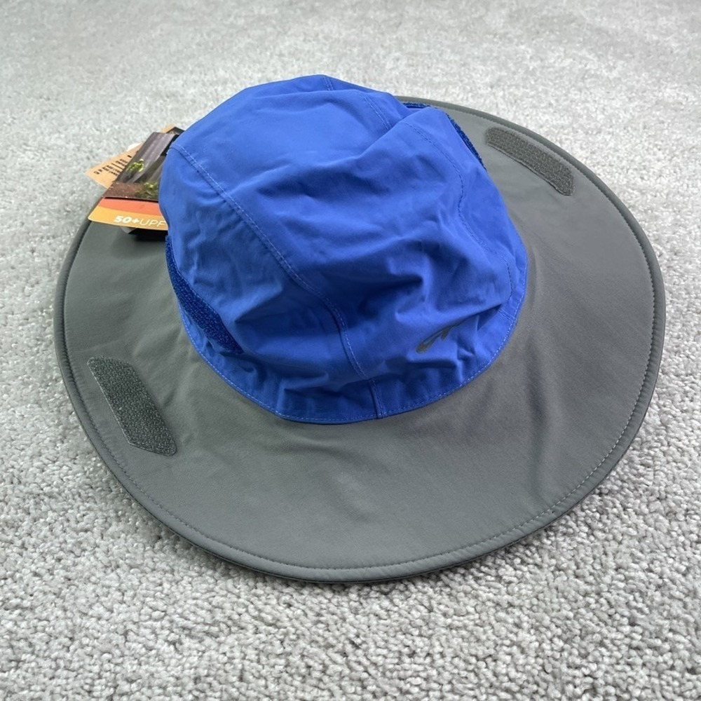 NEW Outdoor Research Hat Kids Medium Large Blue Seattle Sombrero Waterproof UPF